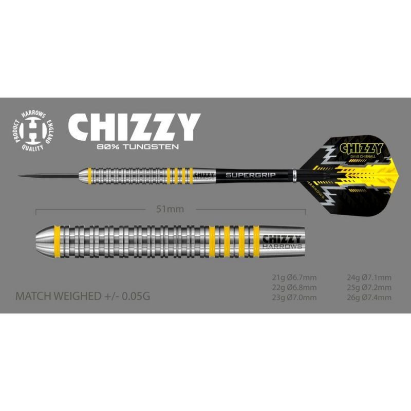 Rzutki harrows chizzy 80% softip hs-tnk