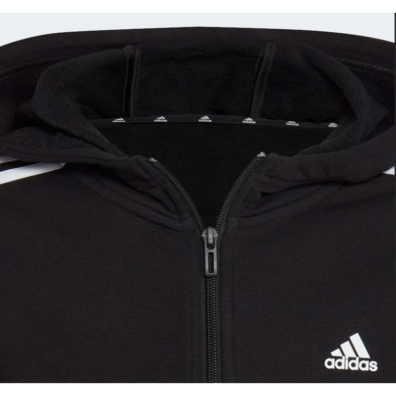 Bluza adidas essentials 3 stripes full-zip hoodie jr