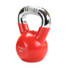 Kettlebell żeliwny uchwyt chrom radełkowany hms ktc10