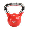 Kettlebell żeliwny uchwyt chrom radełkowany hms ktc10