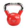 Kettlebell żeliwny uchwyt chrom radełkowany hms ktc10