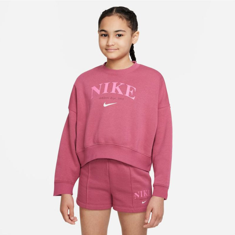 Bluza nike sportswear trend flc crew jr dv2563