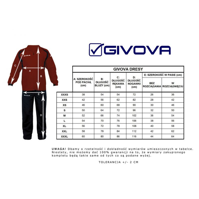 Dres givova tuta visa tr018 1310