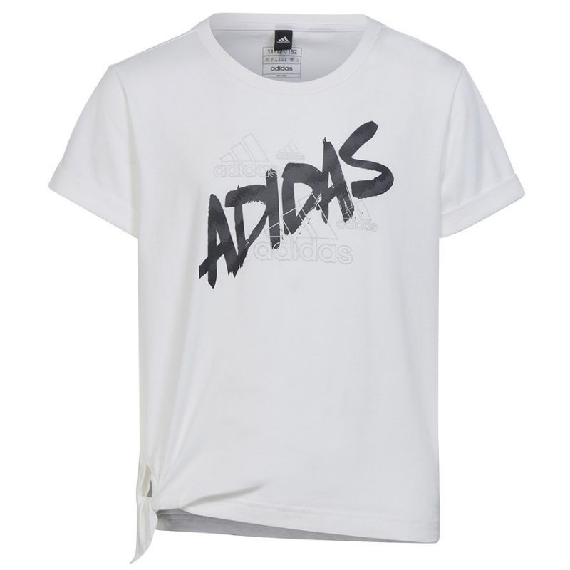 Koszulka adidas dance knotted tee jr