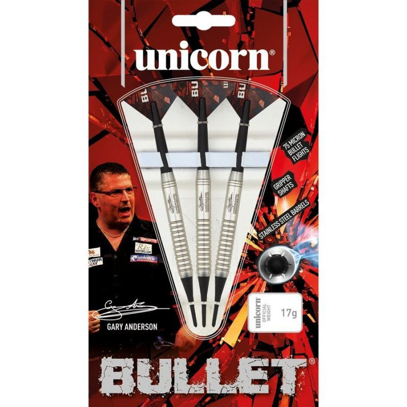 Rzutki soft tip unicorn bullet stainless steel - gary anderson