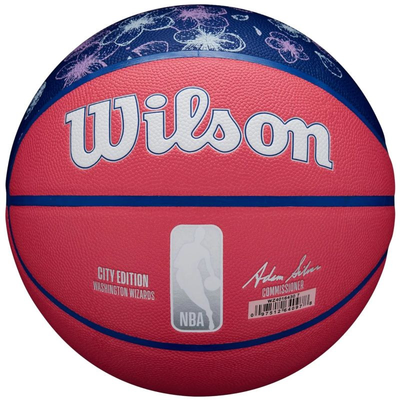 Piłka do koszykówki wilson nba team city collector washington wizards ball