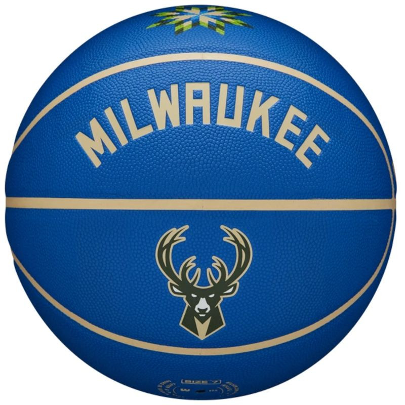 Piłka do koszykówki wilson nba team city collector milwaukee bucks ball