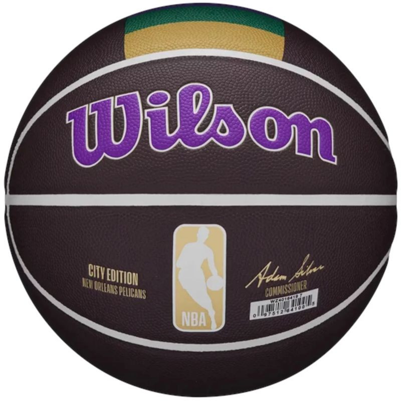 Piłka do koszykówki wilson nba team city collector new orleans pelicans ball