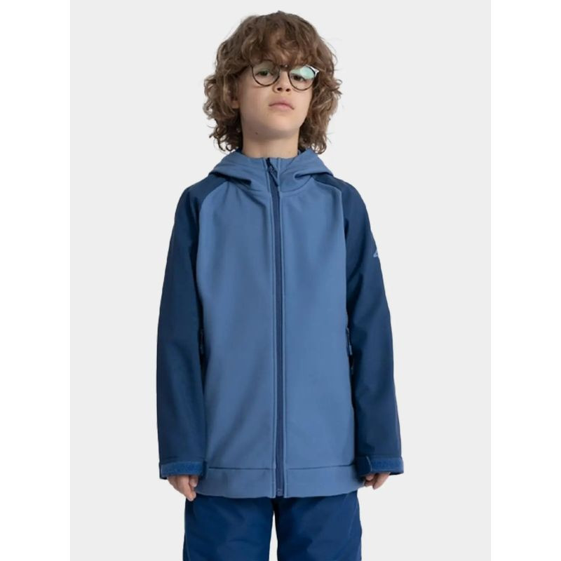 Kurtka softshell 4f jr 4fjaw23tsofm154