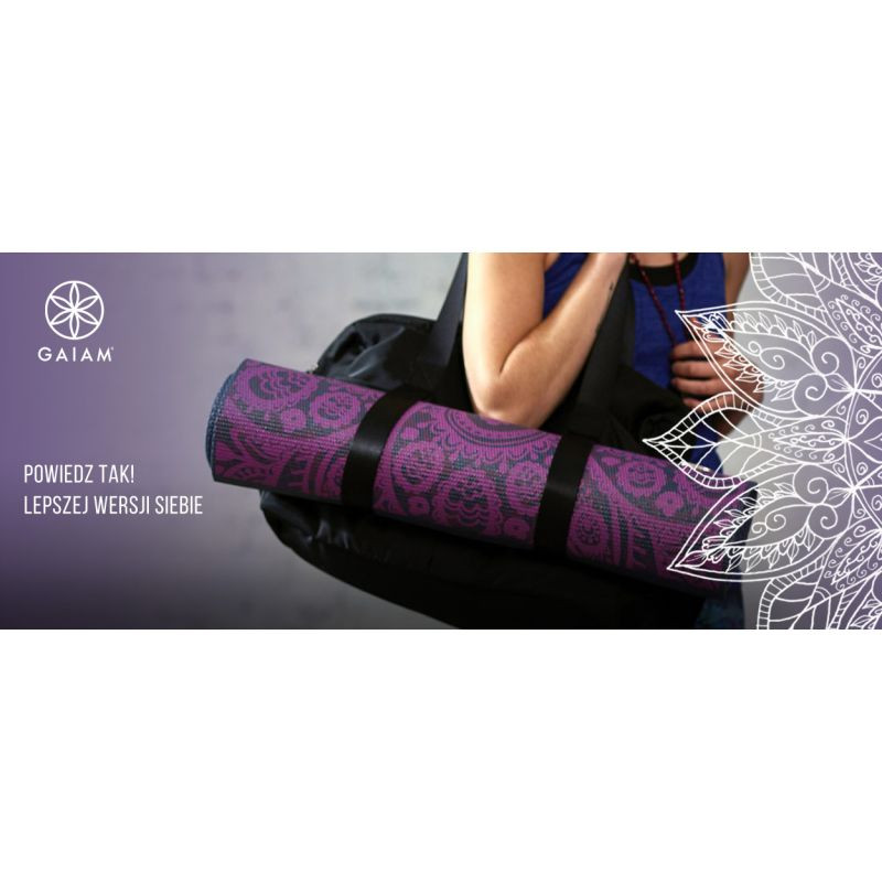 Mata do jogi gaiam premium auabergine swirl 6mm 62892