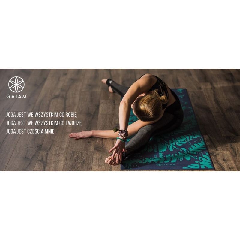 Mata do jogi gaiam premium auabergine swirl 6mm 62892