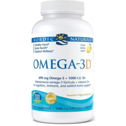 Omega 3 o smaku cytrynowym (120 kaps.)