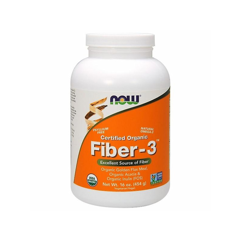 NOW FOODS Fiber-3 - Błonnik (454 g)