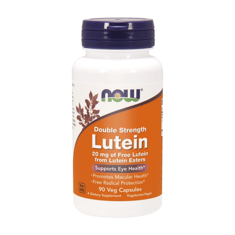 NOW FOODS Double Strength Lutein - Luteina 20 mg (90 kaps.)