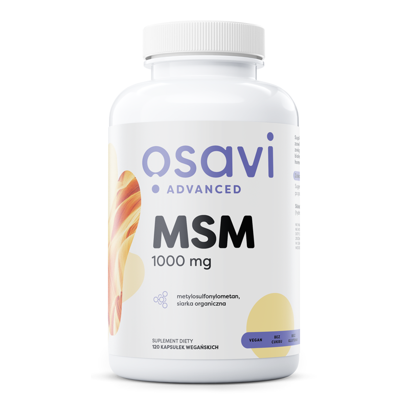 OSAVI Siarka MSM - Metylosulfonylometan 1000 mg (120 kaps.)