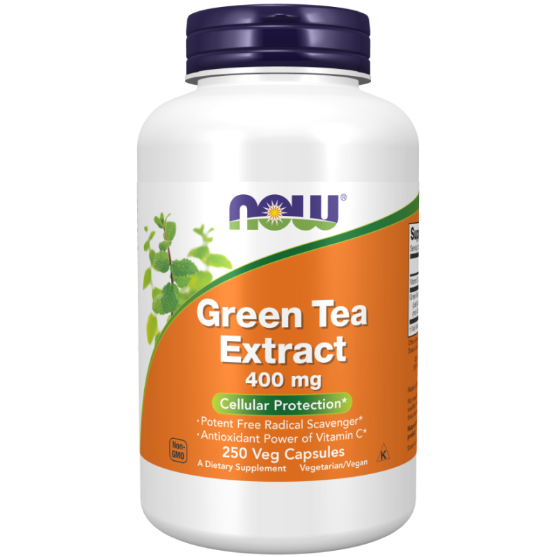 NOW FOODS Green Tea Extract - Zielona Herbata ekstrakt 400 mg (250 kaps.)