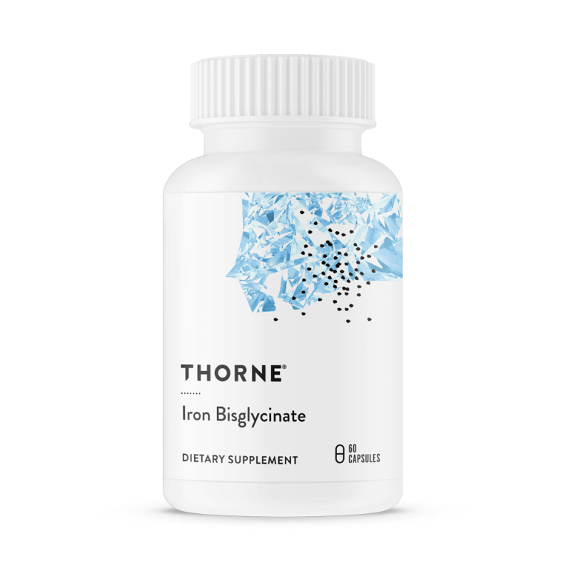 THORNE RESEARCH Iron Bisglycinate - Żelazo 25 mg (60 kaps.)