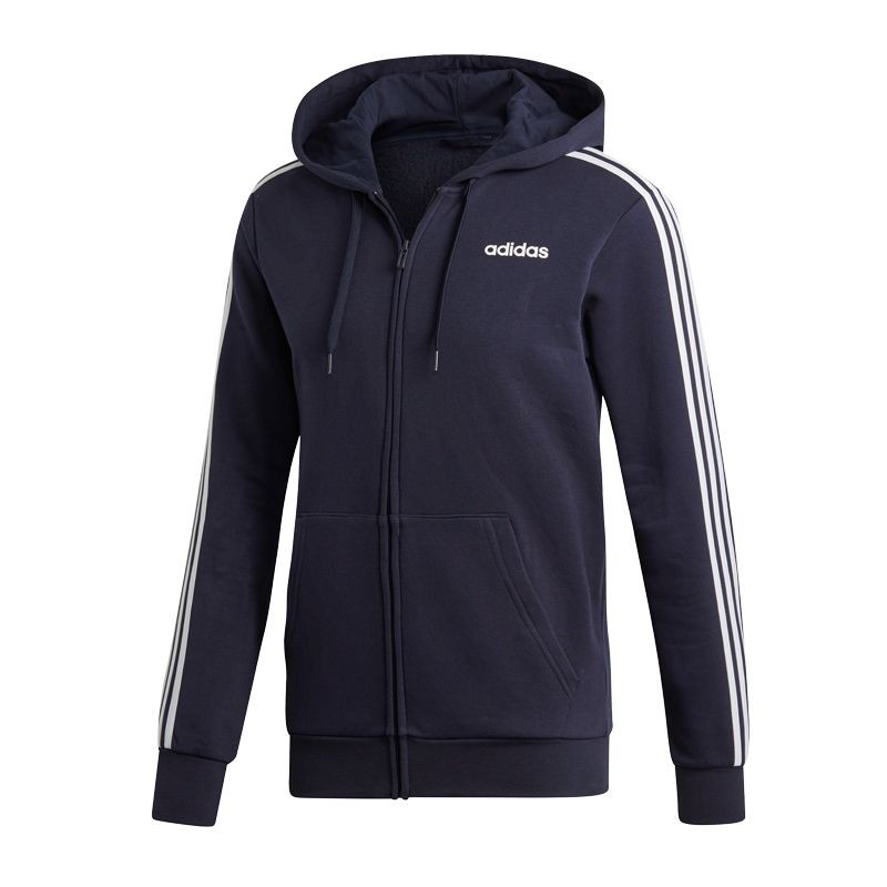 Bluza adidas essentials 3 stripes fz fleece m