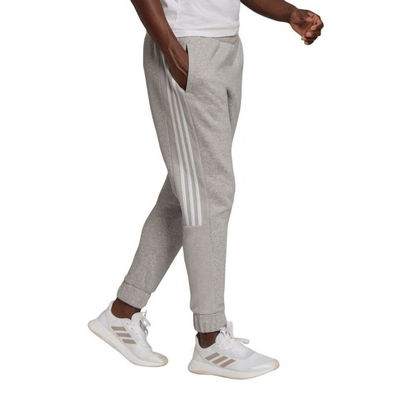 Spodnie adidas essentials colorblock block cut 3-stripes regular tapered pants w