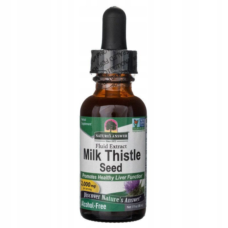 NATURE'S ANSWER Milk Thistle Seed - Ostropest plamisty ekstrakt (30 ml)