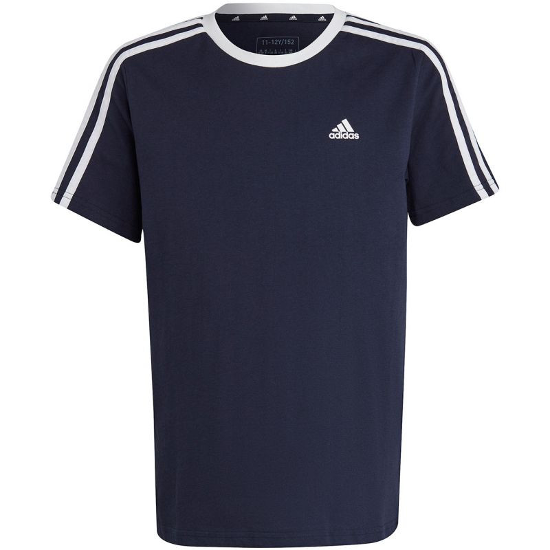 Koszulka adidas essentials 3-stripes cotton loose fit boyfriend tee jr