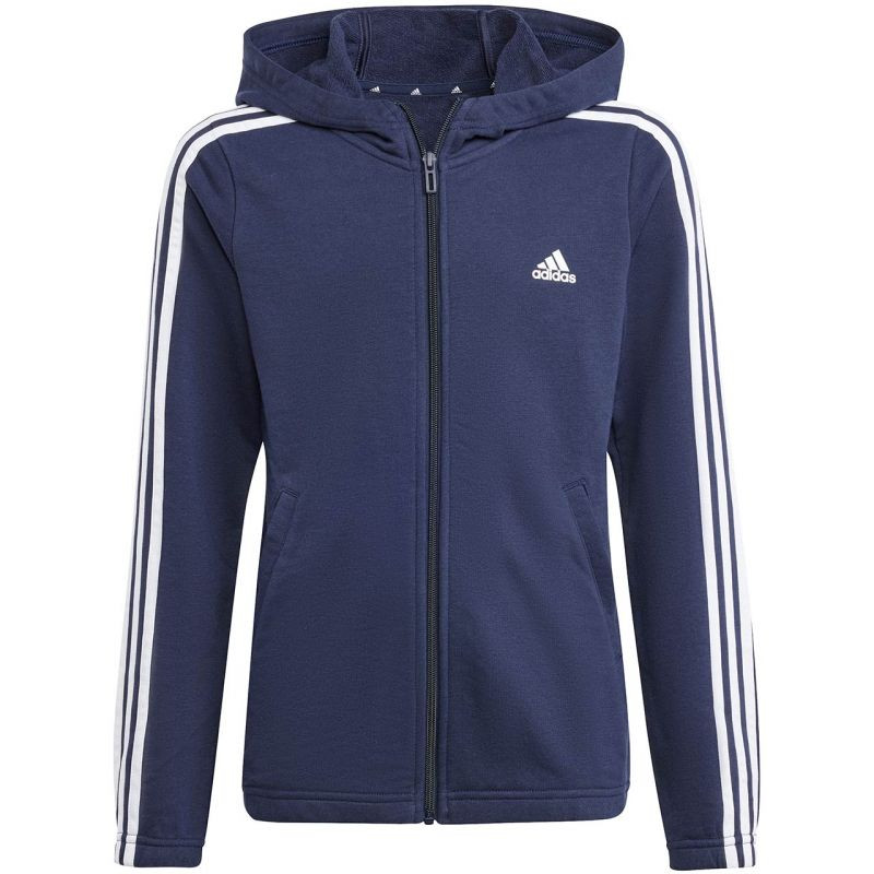 Bluza adidas essentials 3-stripes full-zip hoodie jr