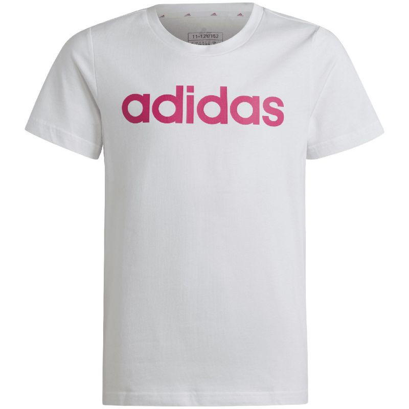 Koszulka adidas essentials linear logo cotton slim fit tee jr