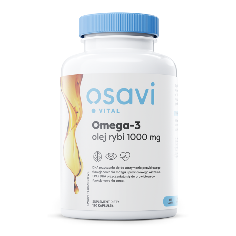 OSAVI Omega-3 olej rybi 1000 mg (120 kaps.)