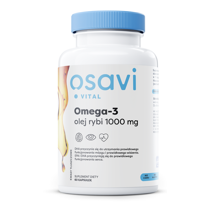 OSAVI Omega-3 olej rybi 1000 mg (60 kaps.)