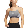 Stanik sportowy adidas aeroreact training light-support 3-stripes bra w