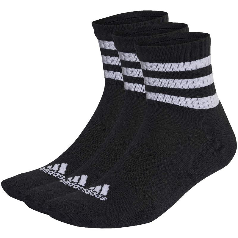 Skarpety adidas 3-stripes cushioned sportswear mid-cut socks 3 pairs