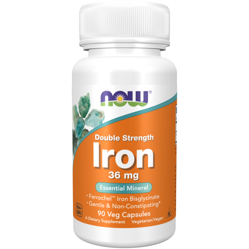 NOW FOODS Double Strength Iron (90 kaps.)