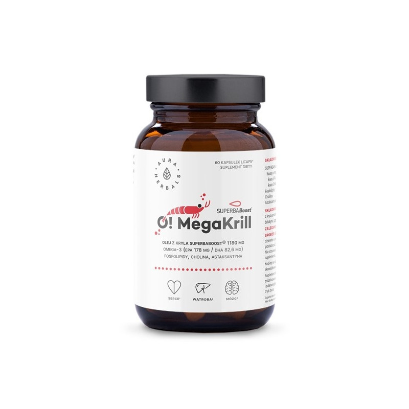 AURA HERBALS O! MegaKrill 1180 mg (60 kaps.)