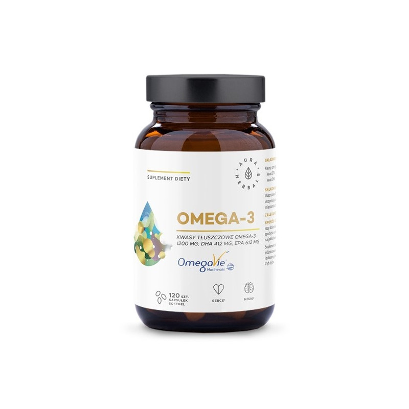 AURA HERBALS Omega-3 1200 mg (120 kaps.)