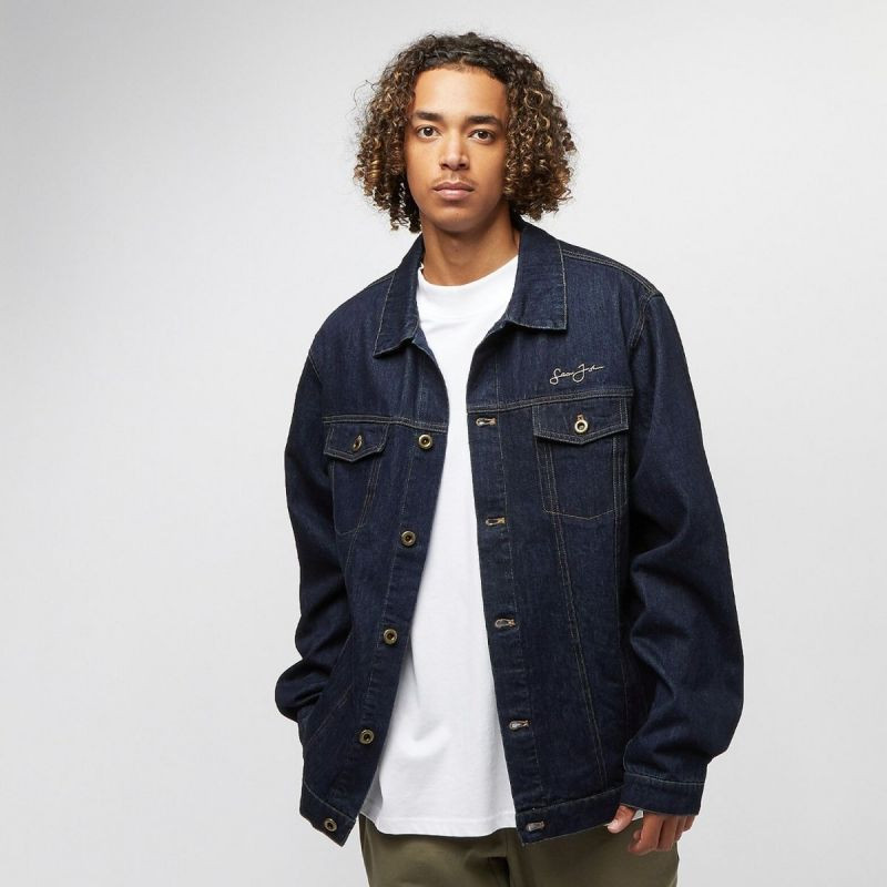 Kurtka sean john classic logo denim jacket m