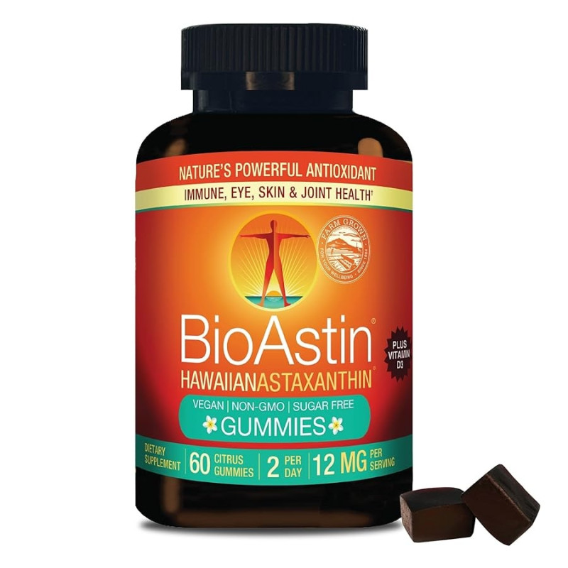 Cyanotech Co Bioastin Hawaiian Astaxanthin 6 Mg (60 Żelek)