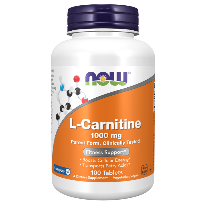 Now Foods L-Carnitine - L-Karnityna 1000Mg (100 Tabl.)