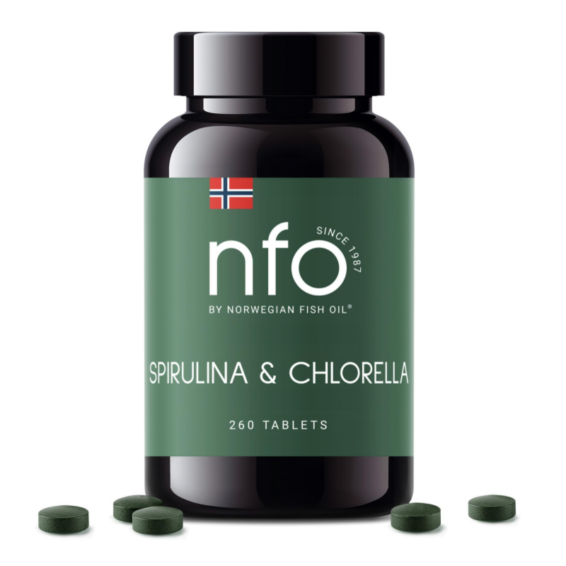 Nfo Spirulina & Chlorella (260 Tabl.)