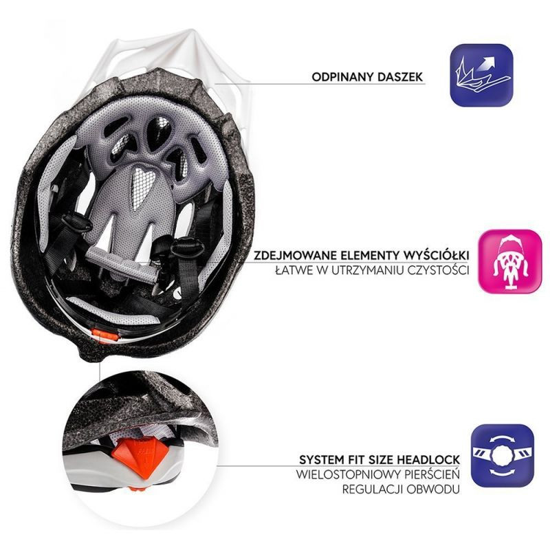 Kask rowerowy meteor mv29 drizzle