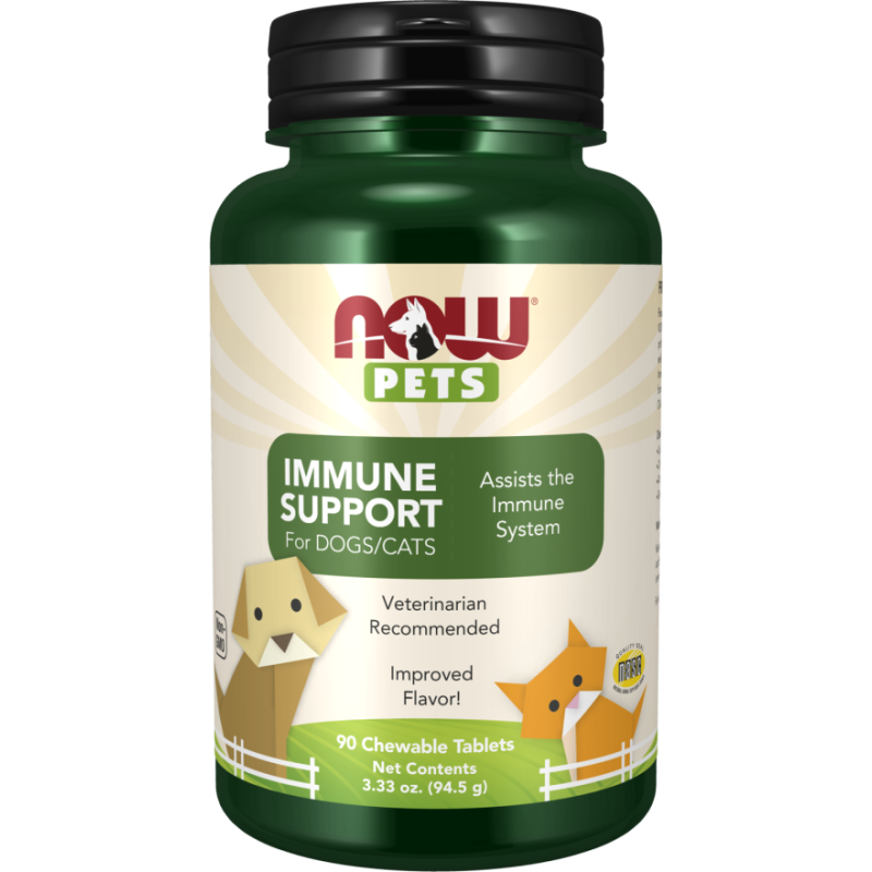 Now Pets Immune Support Dogs & Cats (90 Tabl.)