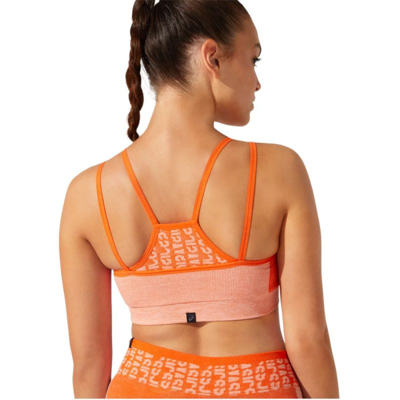 Stanik sportowy asics cropped logo seamless bra w 2032b791