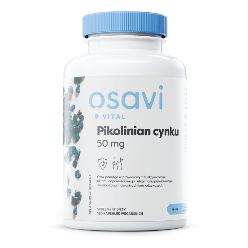 Osavi Pikolinian Cynku 50 Mg (180 Kaps.)