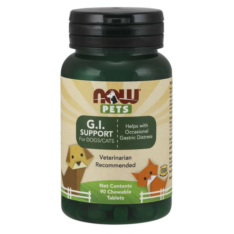 Now Pets G.i. Support For Dogs/Cats (90 Tabl.)