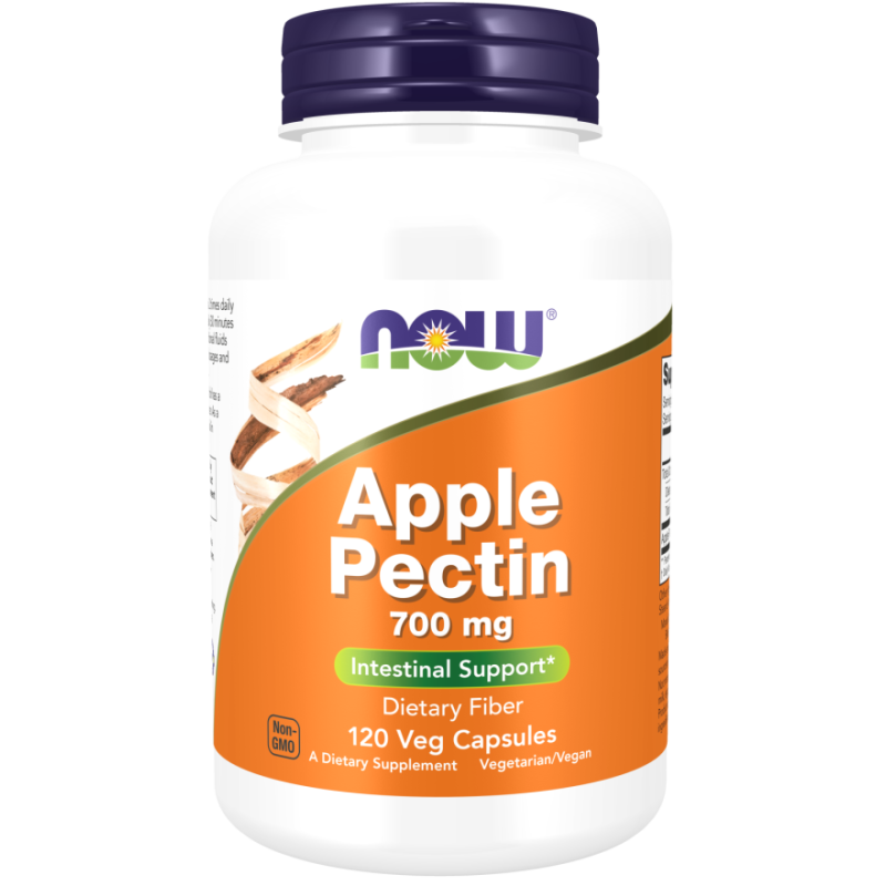 Now Foods Apple Pectin - Pektyna Jabłkowa 700 Mg (120 Kaps.)