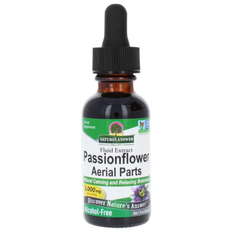 Nature's Answer Passionflower Aerial Parts - Ekstrakt Z Passifilory - Męczennicy Lekarskiej (30 Ml)