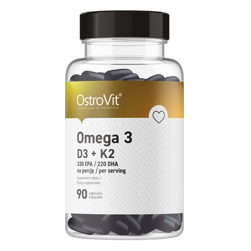 Ostrovit Omega 3 D3+K2 (90 Kaps.)