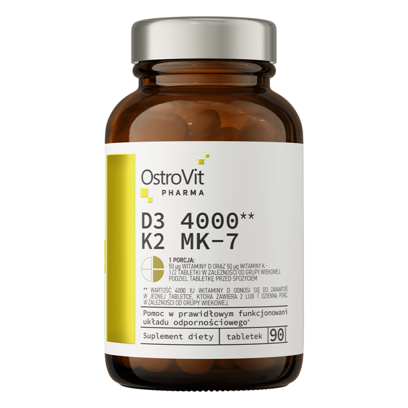 Ostrovit Pharma D3 4000 Iu + K2 Mk-7 (90 Tabl.)