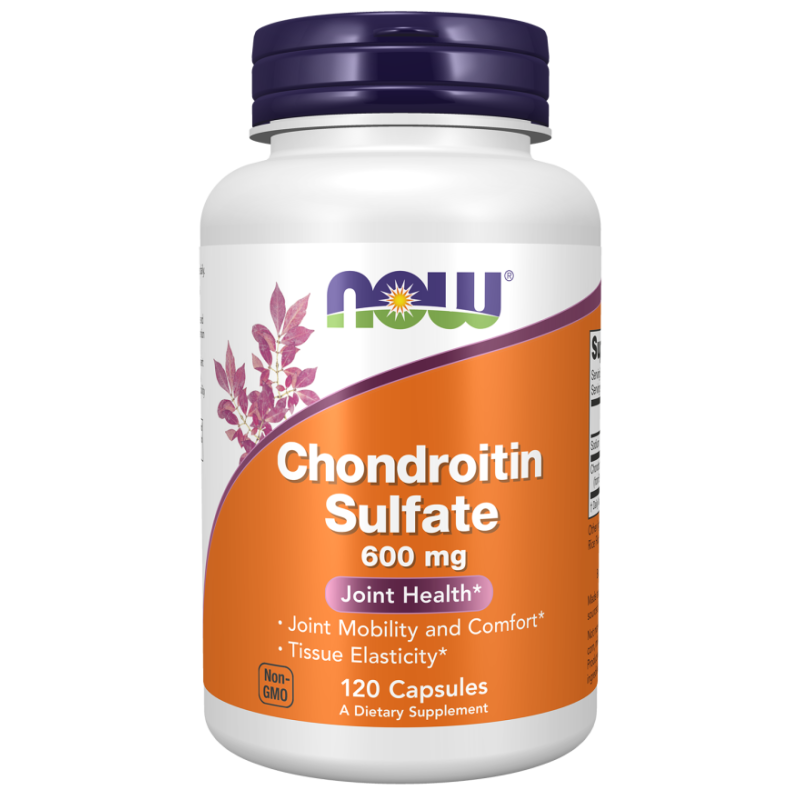 Now Foods Chondroitin Sulfate - Siarczan Chondroityny 600 Mg (120 Kaps.)