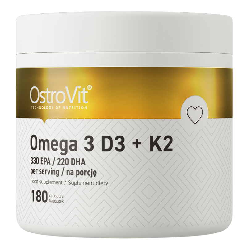 Ostrovit Omega 3 D3+K2 (180 Kaps.)