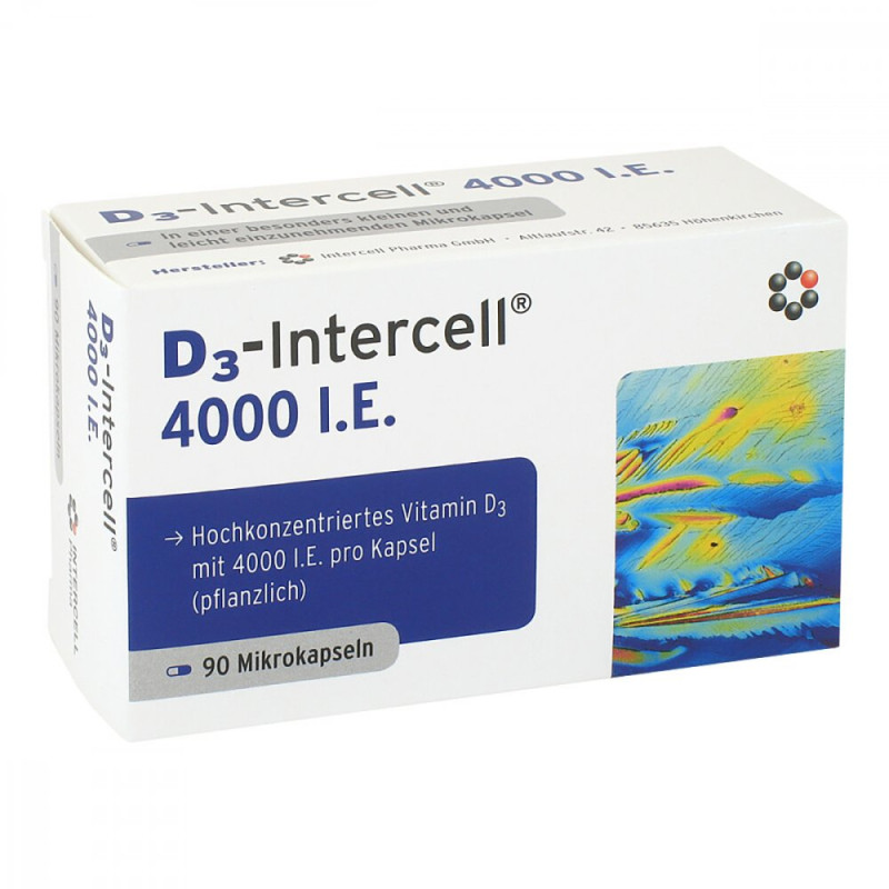 Intercell Pharma D3-Intercell 4000 Iu (90 Kaps.)